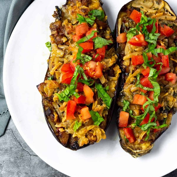 Vegan Stuffed Eggplant