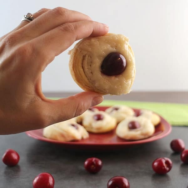 Vegan Cherry Cheese Danish