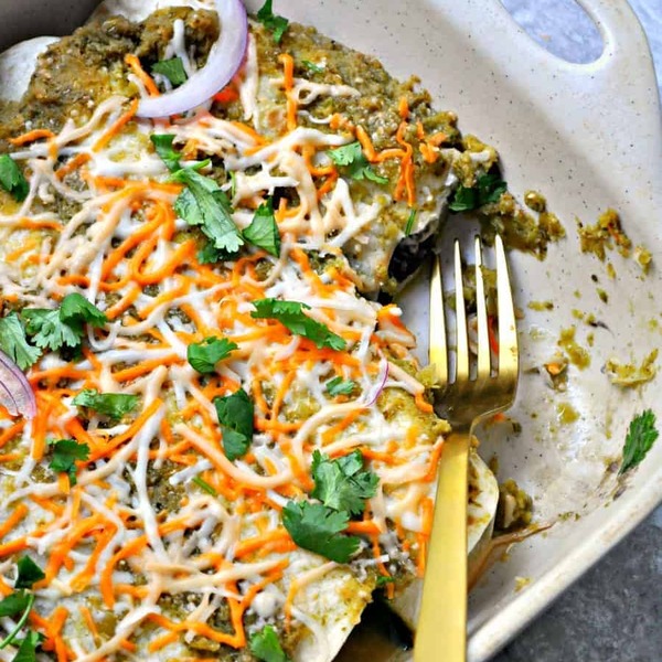 Vegan Enchilada Suizas