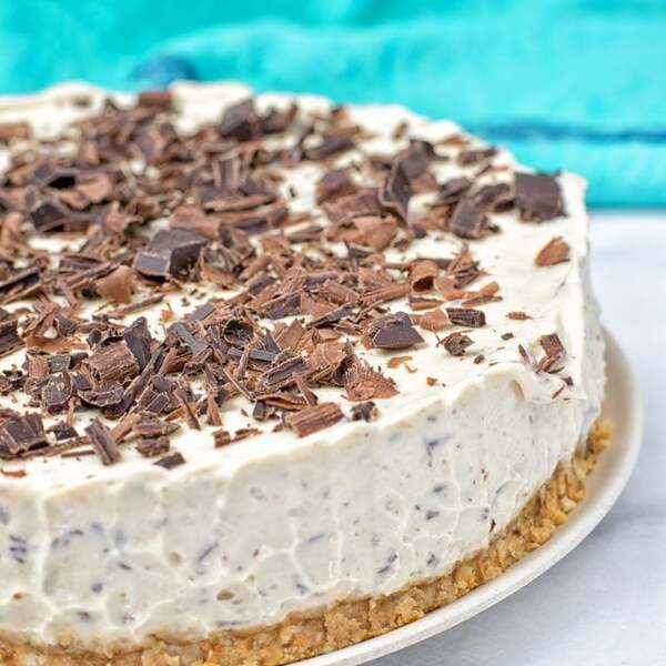 Stracciatella Cream Pie (vegan, gf, no bake)