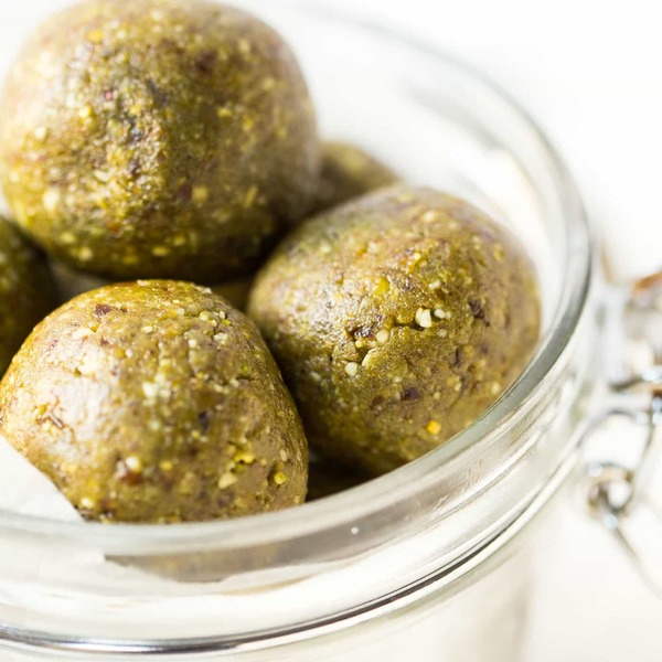 Vegan Matcha Protein Balls