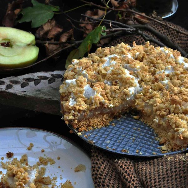 Vegan Apple Pie with Foam