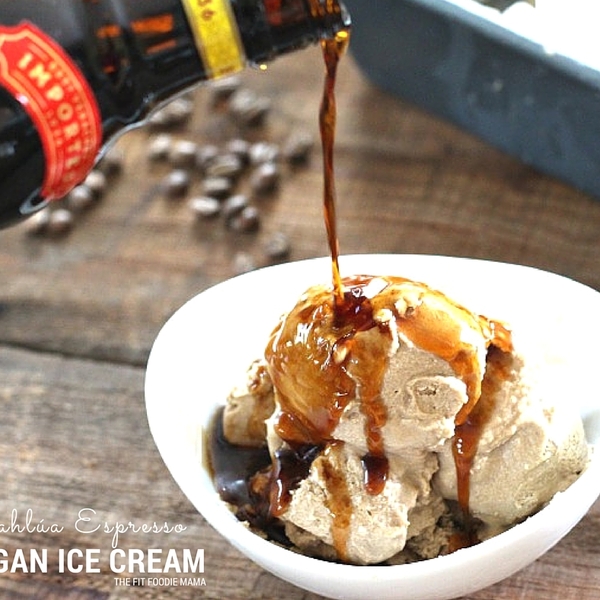 No Churn Kahlúa Espresso Vegan Ice Cream