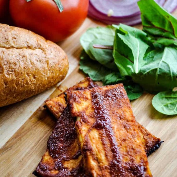 Vegan BLT Tofu Sandwich