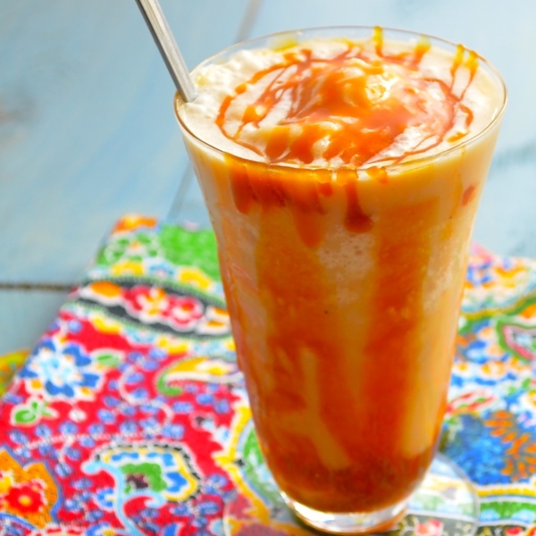 Guilt Free Vegan Banana & Caramel Shake