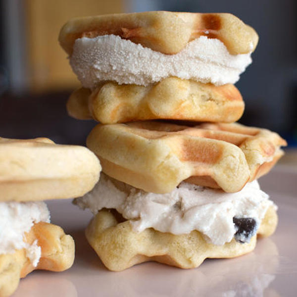 Vegan Waffle Ice Cream Sandwich