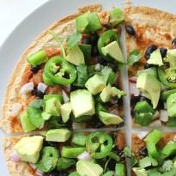 Quick Vegan Mexican Tortilla Pizzas