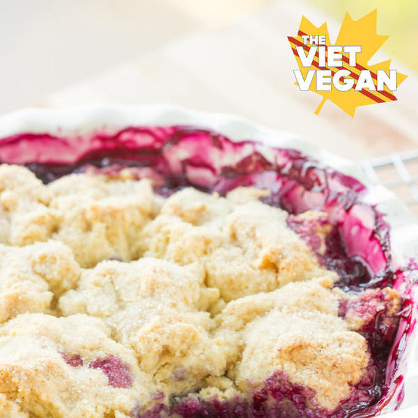 Vegan Blueberry Cobbler
