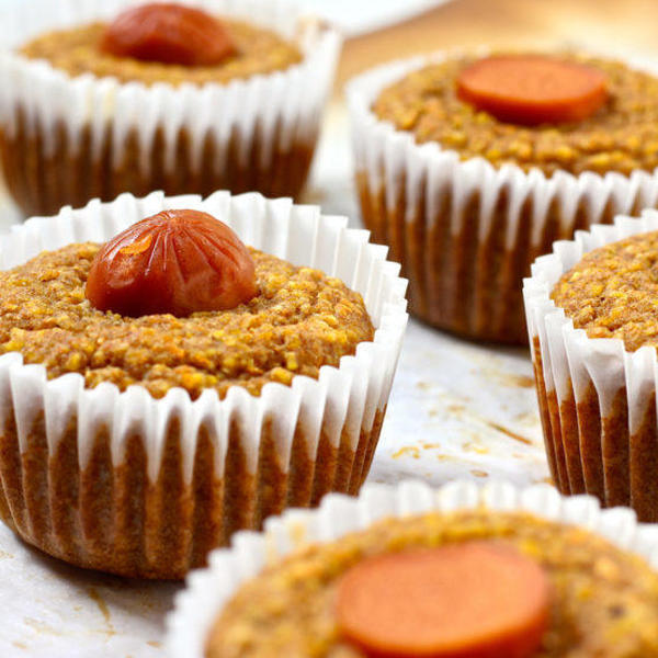 Vegan Corn Dog Muffins