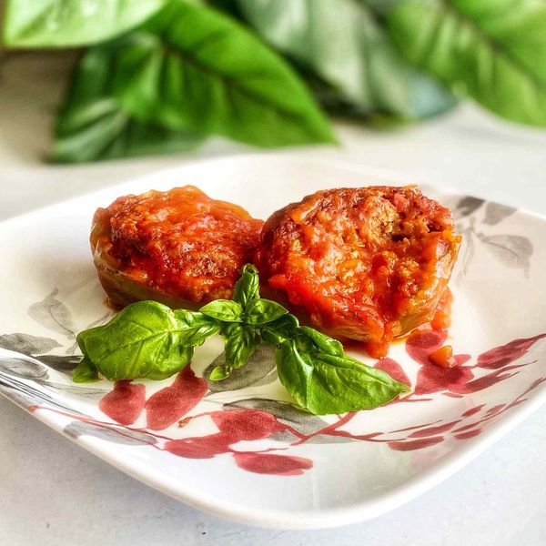 Vegan Stuffed Peppers with Rice