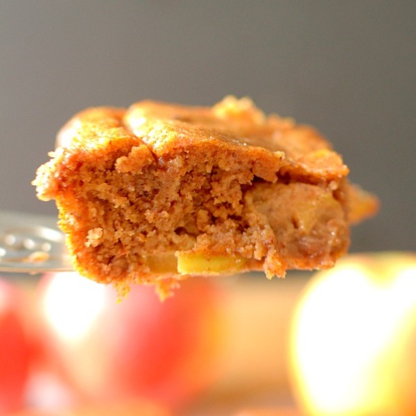 Flourless Caramel Apple Blondies {Vegan + Paleo options}