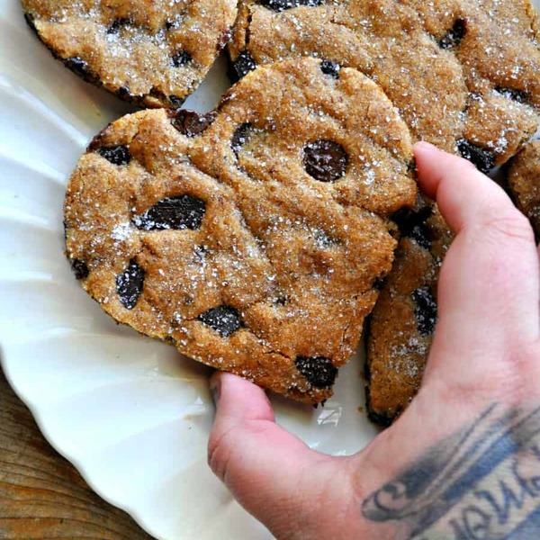 Vegan Brown Butter Salted Chocolate Chip Cookie Bars