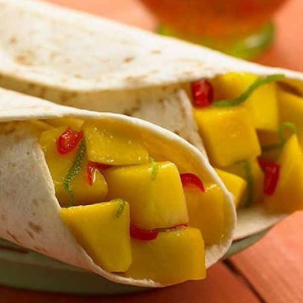 Gluten Free And Vegan Sweet Mango Fajitas