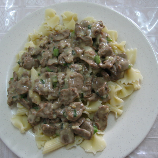 Seitan and Mushroom Stroganoff (Vegan)