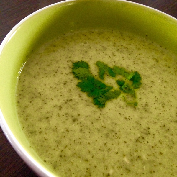 Vegan Cream of Coriander (Cilantro) Soup
