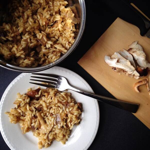 One Pot Vegan Mushroom Risotto