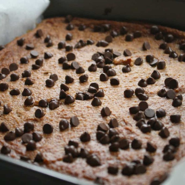 Coconut Flour Blondies (vegan, nut-free, grain-free, Paleo)