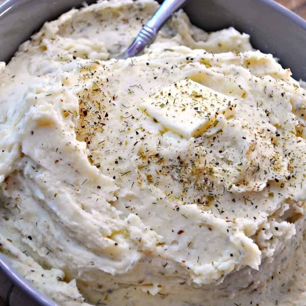 Vegan Garlic Ranch Mashed Potatoes