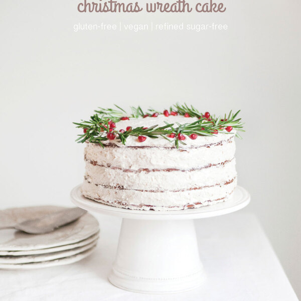Christmas Wreath Gingerbread Cake : gluten-free, vegan, nut-free, allergen friendly