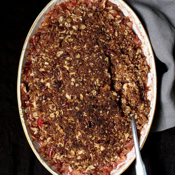 Vegan Rhubarb Crisp