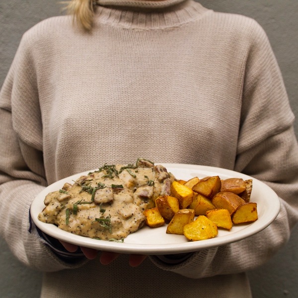 Champ’s Vegan Biscuits and White Country Gravy
