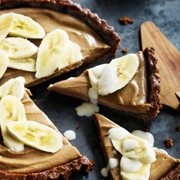 Vegan banoffee pie