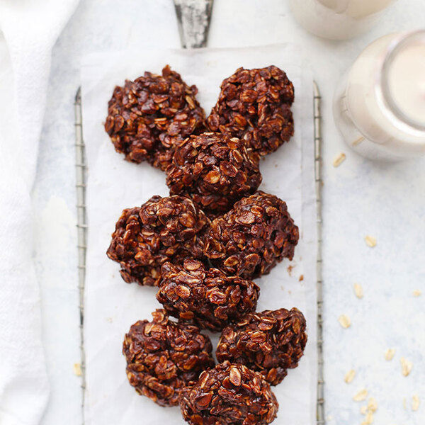 Healthy No Bake Cookies (Gluten Free, Vegan)