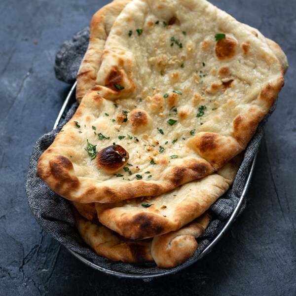 Vegan Homemade Restaurant Style Naan