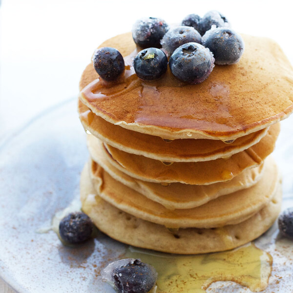 Vegan Blueberry and Cinnamon Pancakes