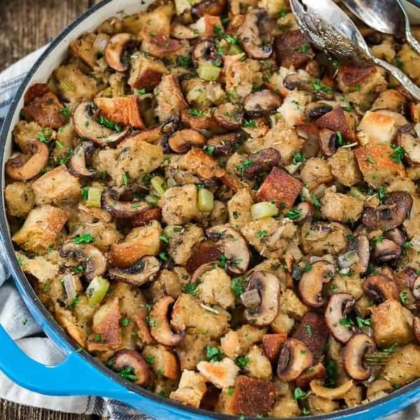 Vegan Sourdough Bread Stuffing