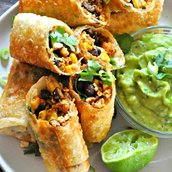 Vegan Tex Mex Egg Rolls