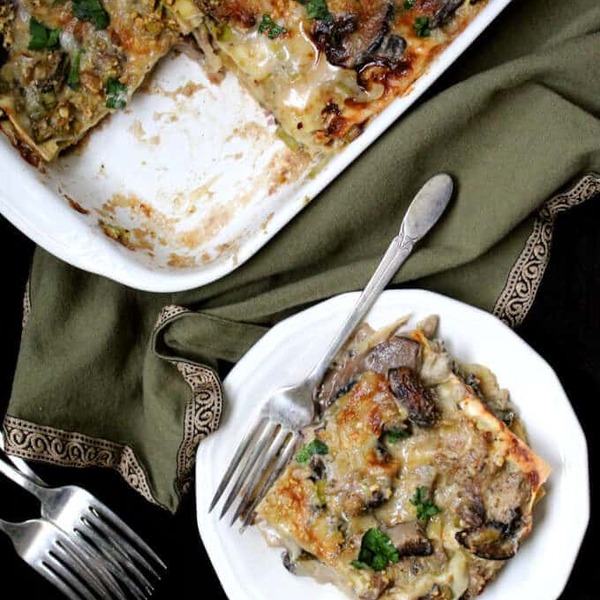 Vegan Wild Mushroom Lasagna