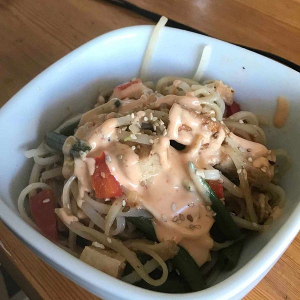 Asian Vegan Tofu Noodles