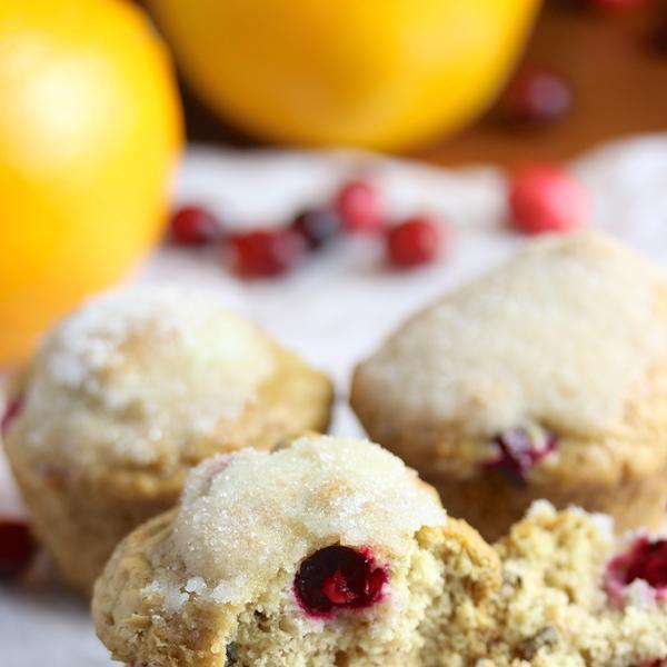 Vegan Cranberry Orange Muffins