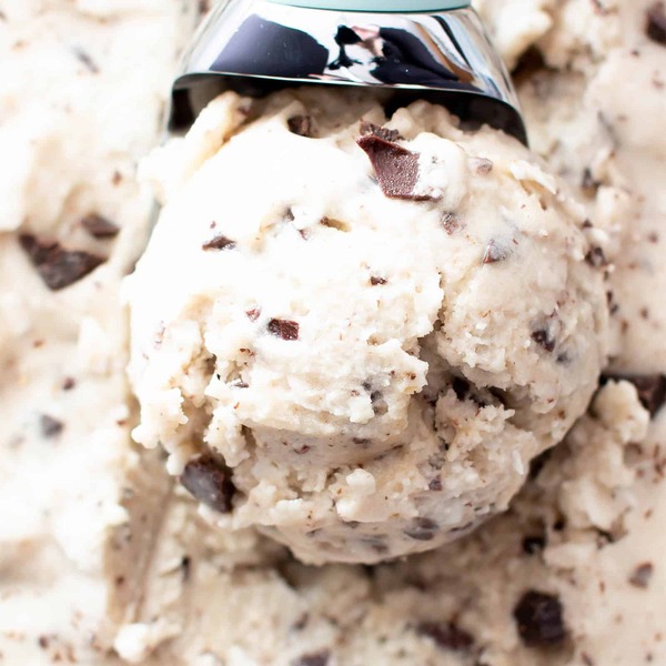 Coconut Chocolate Chip Healthy Vegan Ice Cream Recipe (Paleo, Homemade, Dairy-Free)