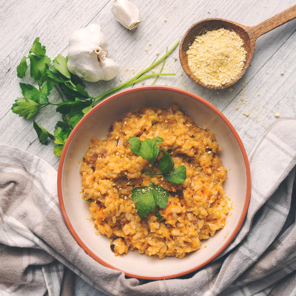 Vegan Brown Rice Pumpkin Risotto