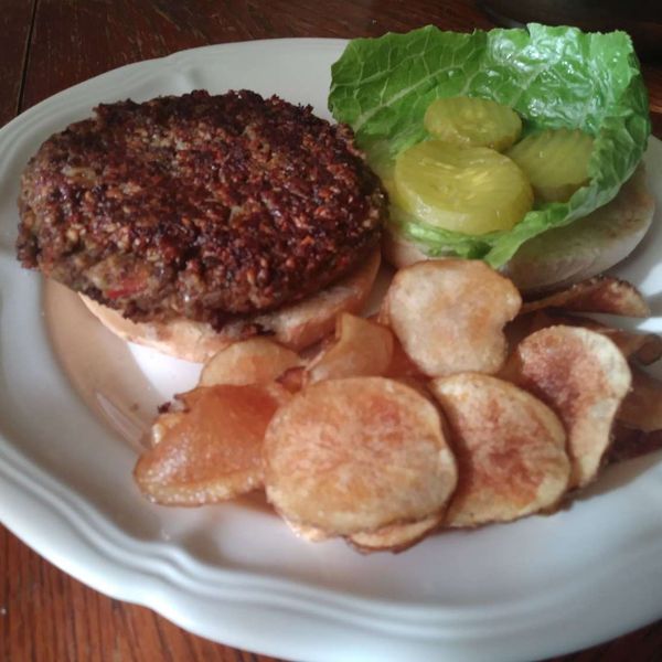 Vegan Black Bean Burgers with Oats