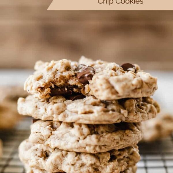 Vegan Oatmeal Chocolate Chip Cookies