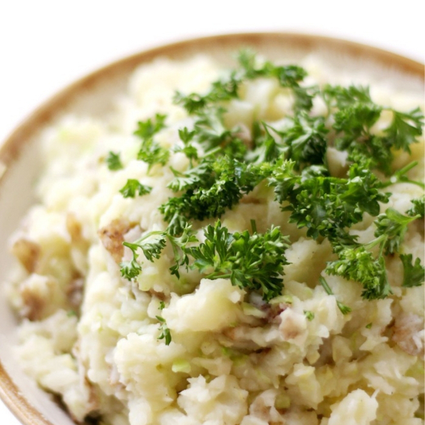 Traditional Vegan Irish Colcannon (Gluten-Free, Allergy-Free, Paleo)