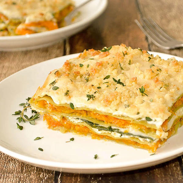 Butternut Squash and Spinach Lasagna {Vega
