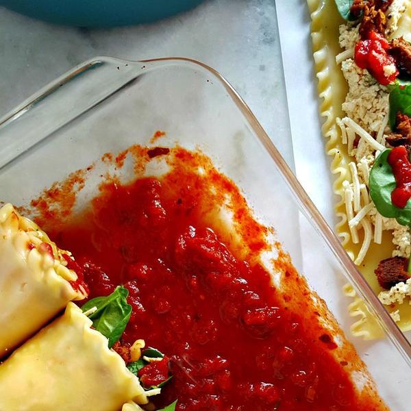 Vegan Lasagna Roll-ups
