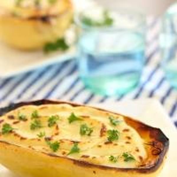 Spaghetti Squash Alfredo (Vegan+Gluten Fre
