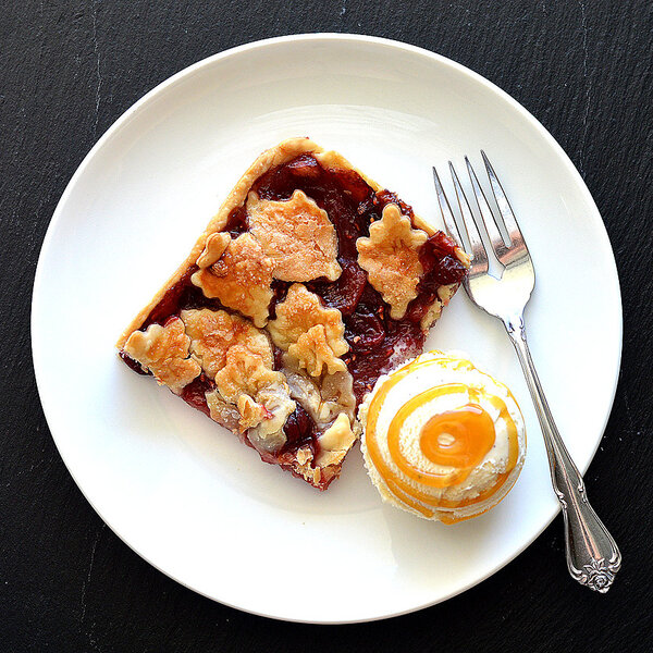 Vegan Apple Cranberry Slab Pie