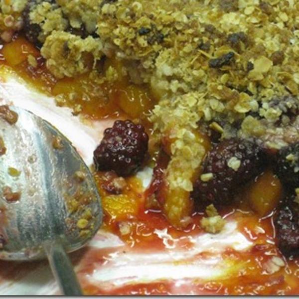 Apricot/Blackberry Crisp