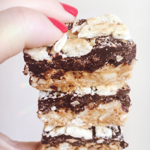 Peanut Butter, Chocolate, Saltine Bars