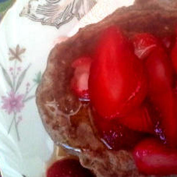 Vegan Buckwheat Pancakes with Strawberry S
