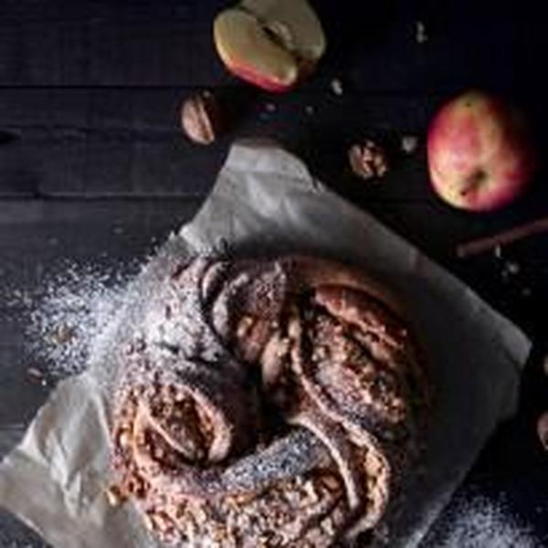 Braided Apple Walnut Bread
