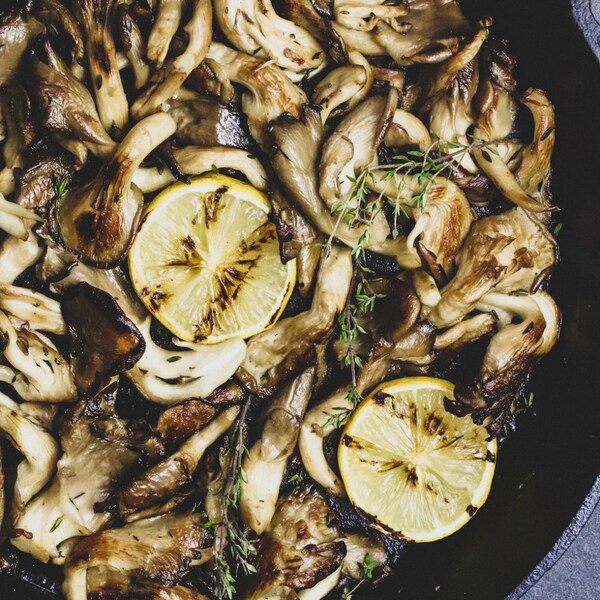 Seared Oyster Mushrooms with Lemon Butter