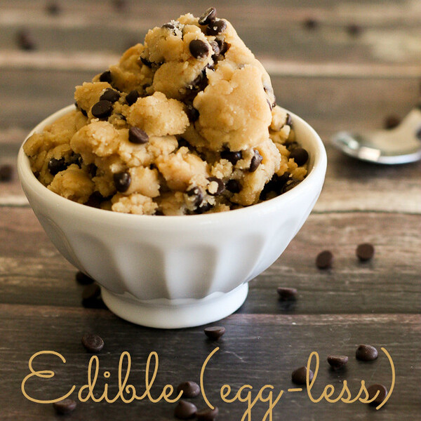 Gluten Free Edible Cookie Dough (egg-less)