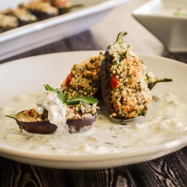 Stuffed Mini Eggplant